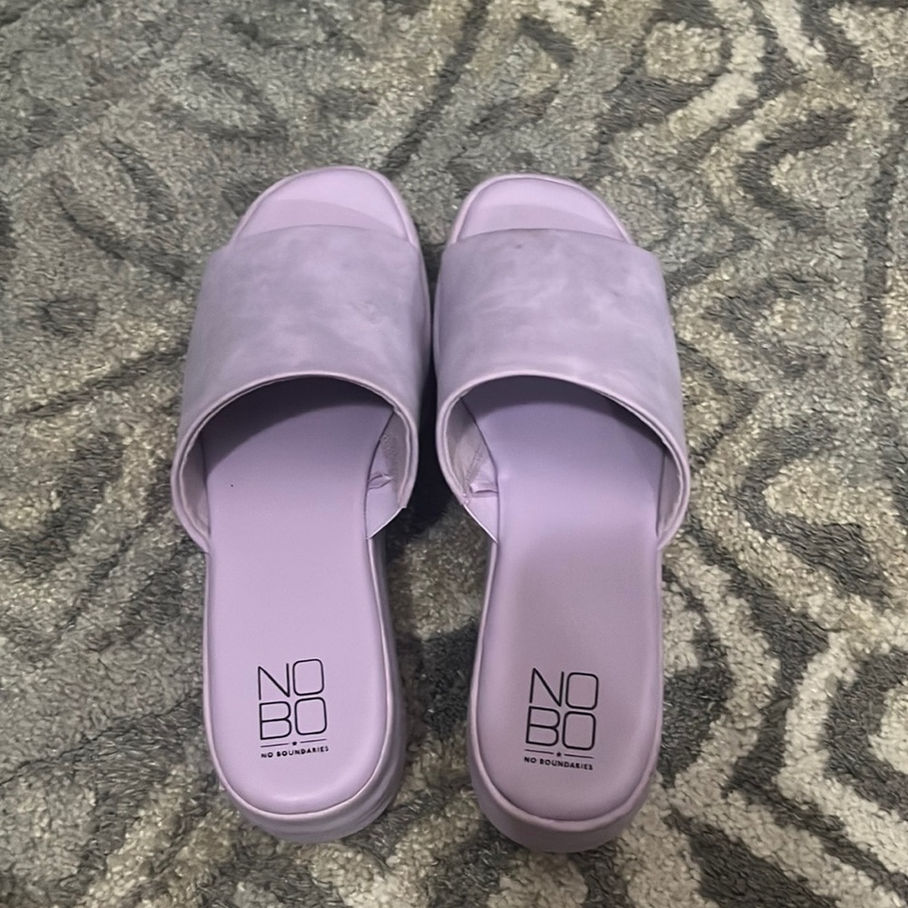 beautiful lavender sandals